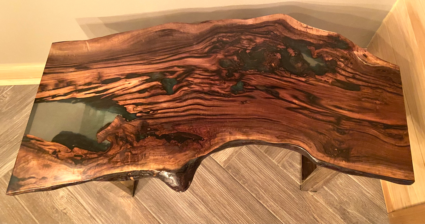 Gorgeous Aged Walnut Wood with Epoxy Part 1 (SOLD)