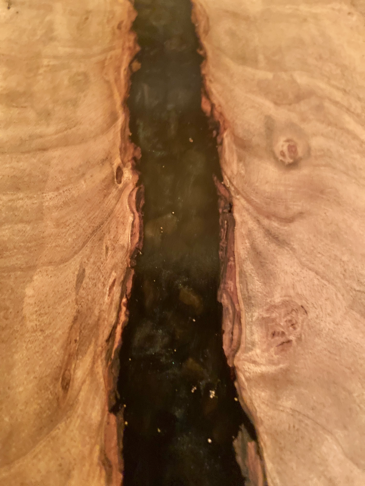 Wider Ultra Unique Live Edge Spalted and Burl Maple Wood Coffee Table (SOLD)