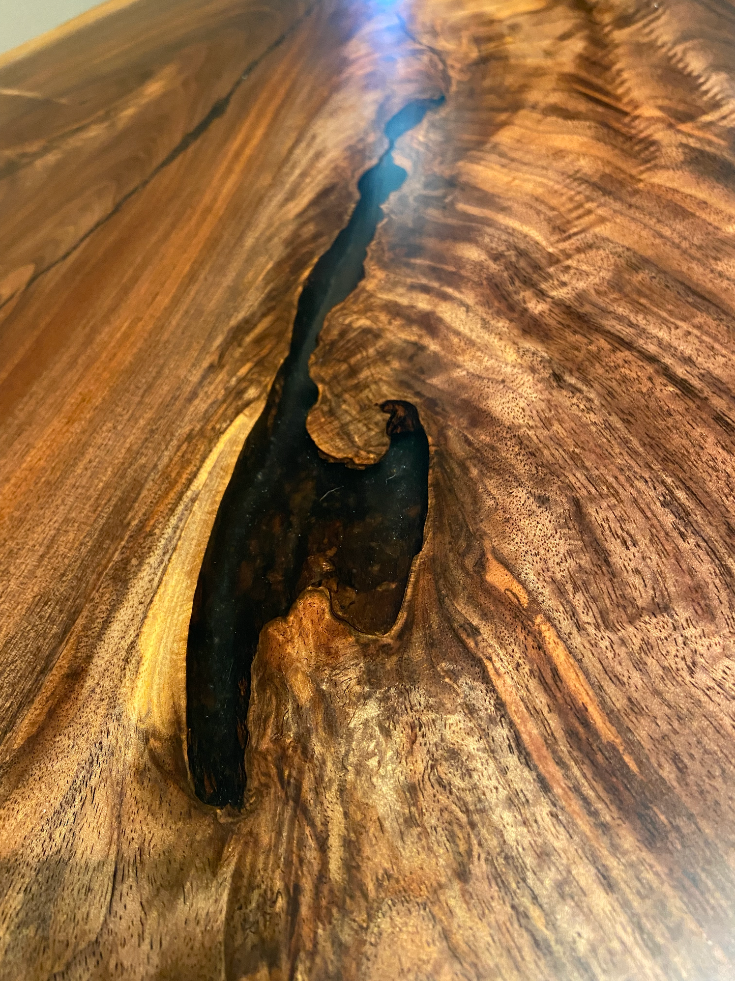 Large Live Edge Black Walnut Dining Table