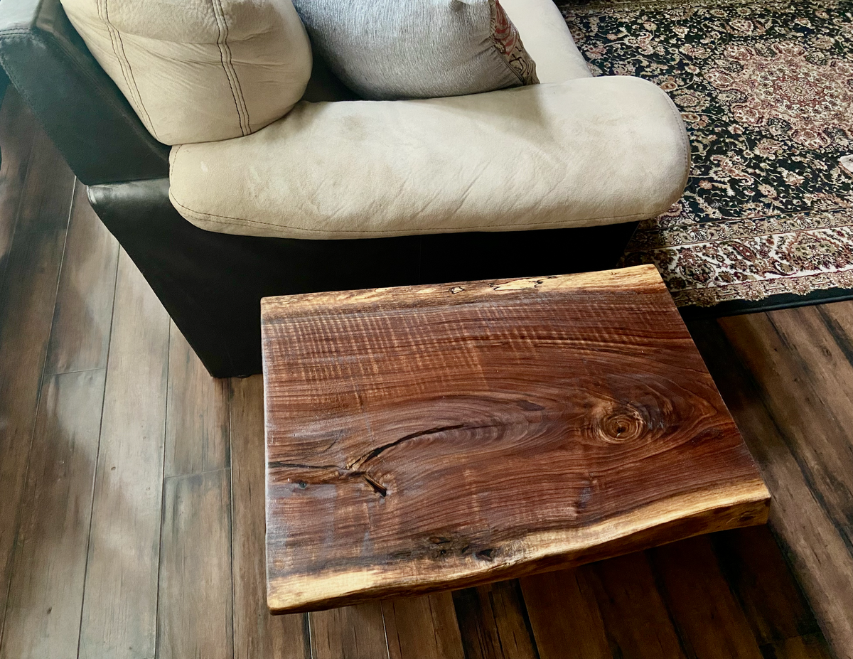 BOSA - Small Live Edge Curly Walnut and Spalted Black Walnut
