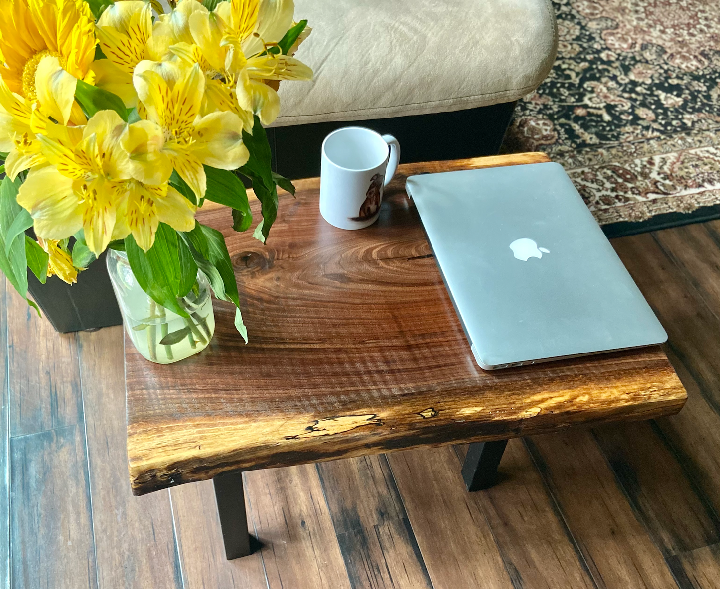 BOSA - Small Live Edge Curly Walnut and Spalted Black Walnut