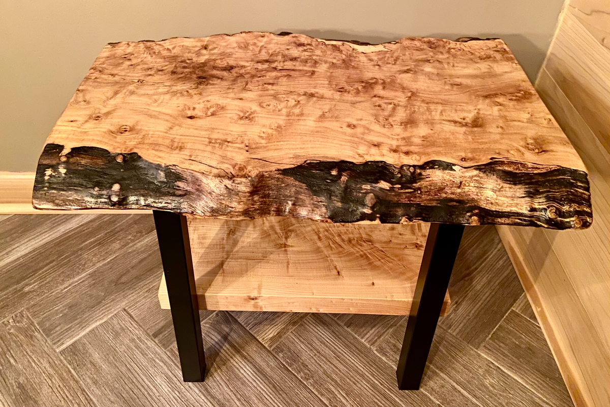 Bird's Eye and Spalted Maple Set with Shelf Addition