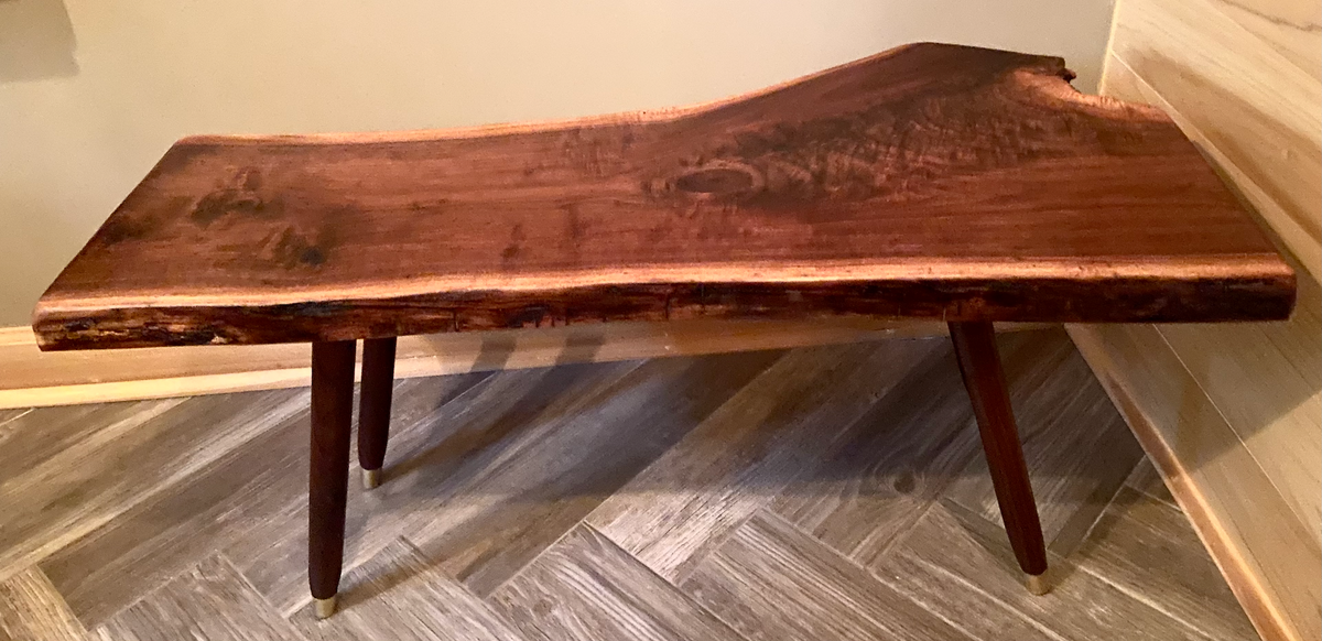 Forked Walnut with Handmade Peg Legs