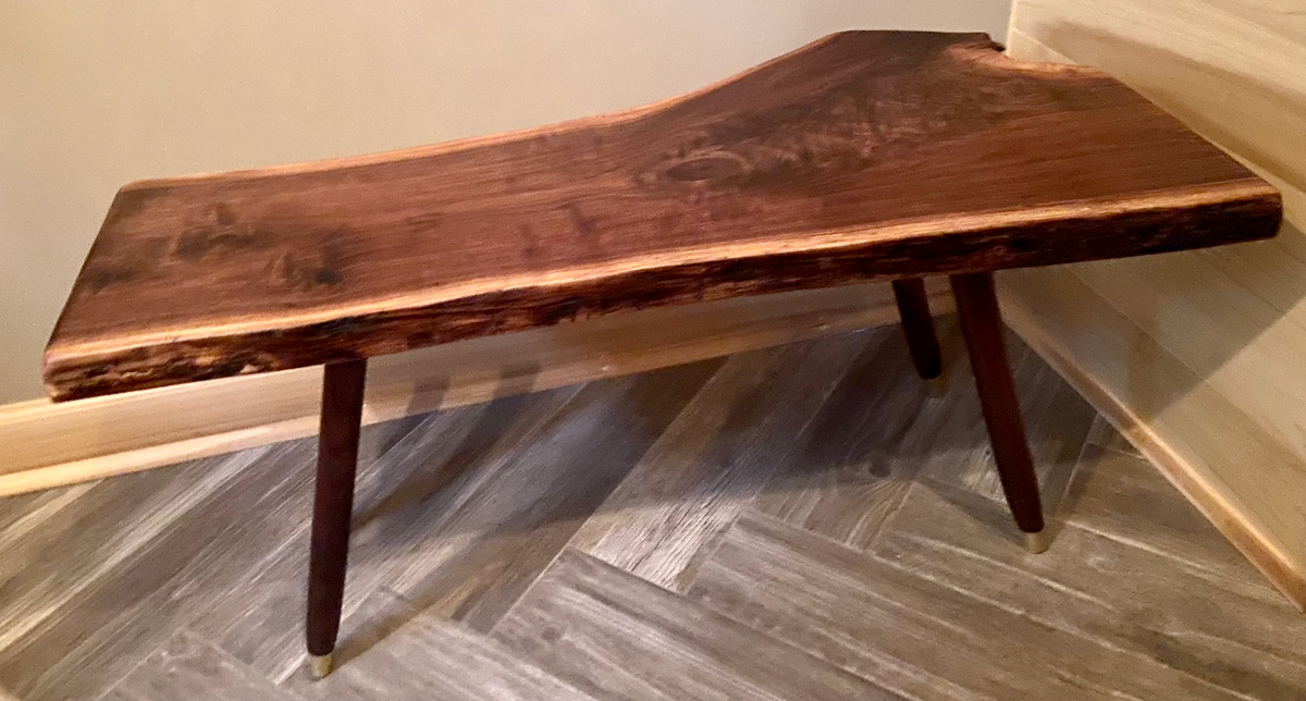 Forked Walnut with Handmade Peg Legs