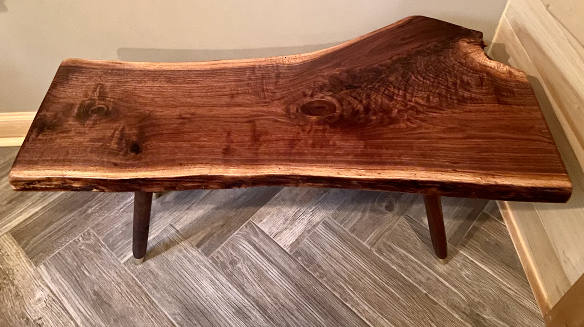 Forked Walnut with Handmade Peg Legs