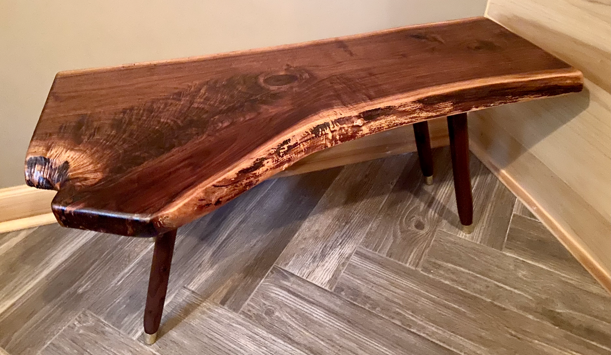 Forked Walnut with Handmade Peg Legs