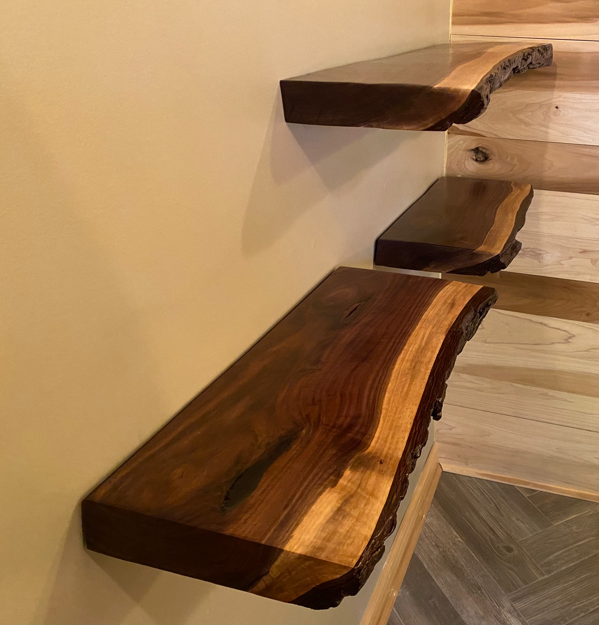 Walnut Floating Shelves (SOLD)