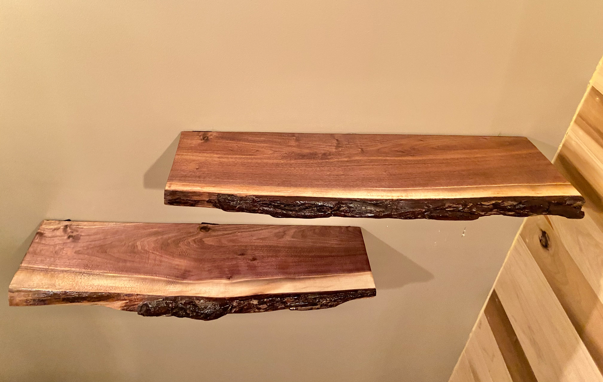 Walnut Floating Shelves (SOLD)