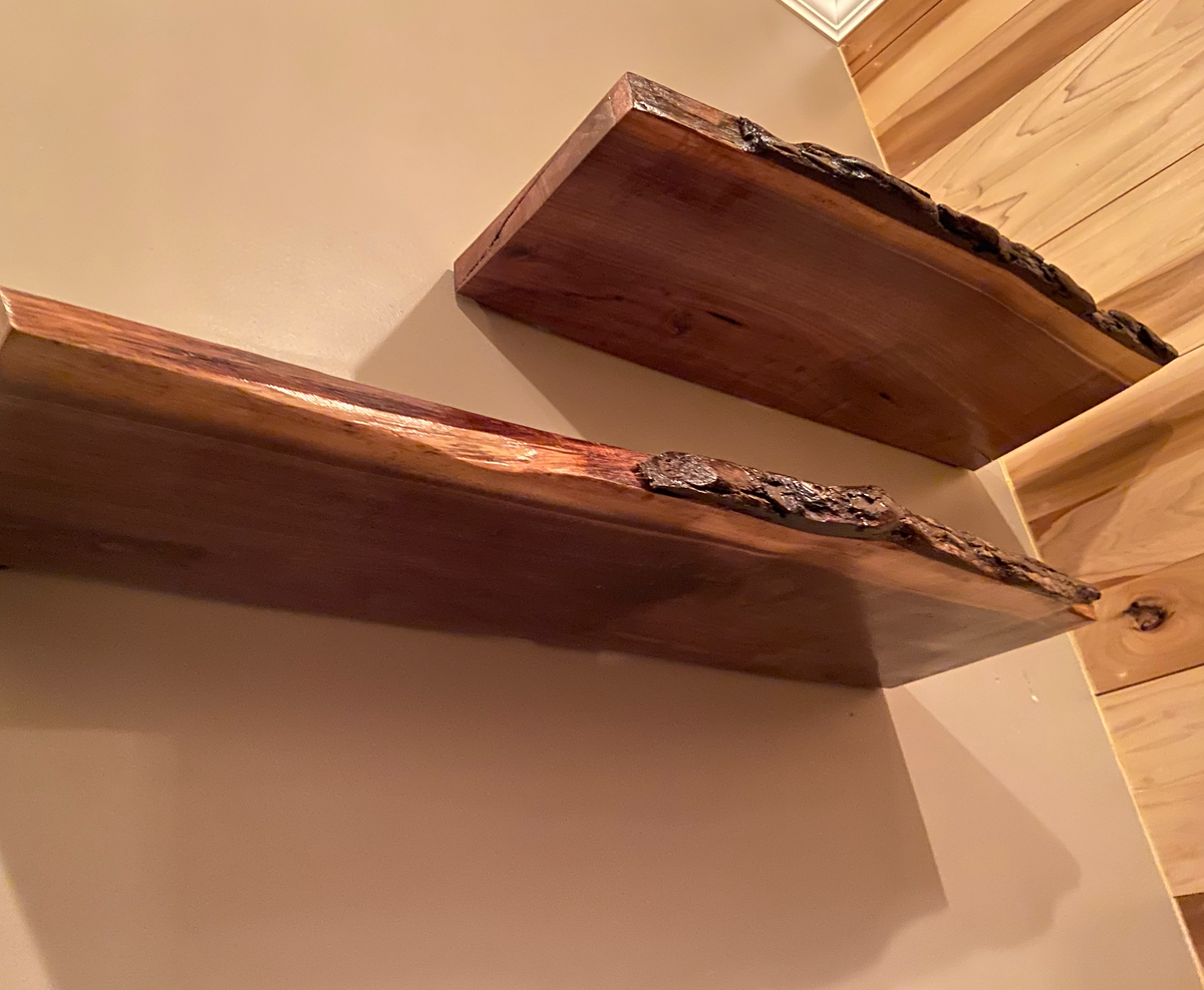 Walnut Floating Shelves (SOLD)