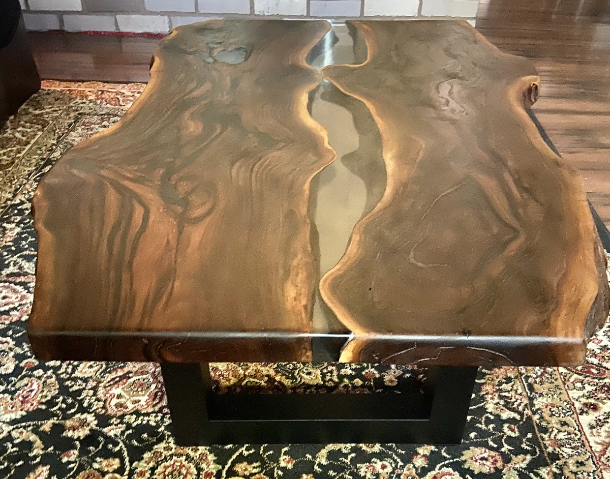 Gorgeous Aged Walnut Wood with Epoxy Part 3 (SOLD)