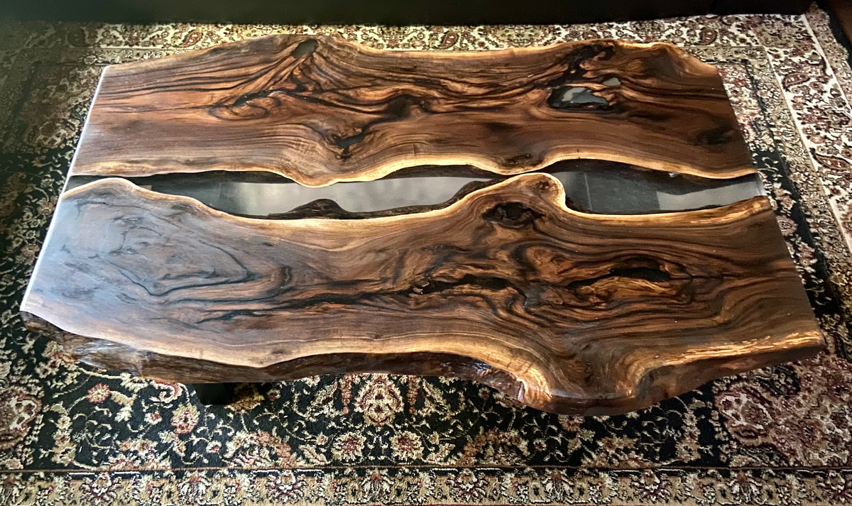 Gorgeous Aged Walnut Wood with Epoxy Part 3 (SOLD)