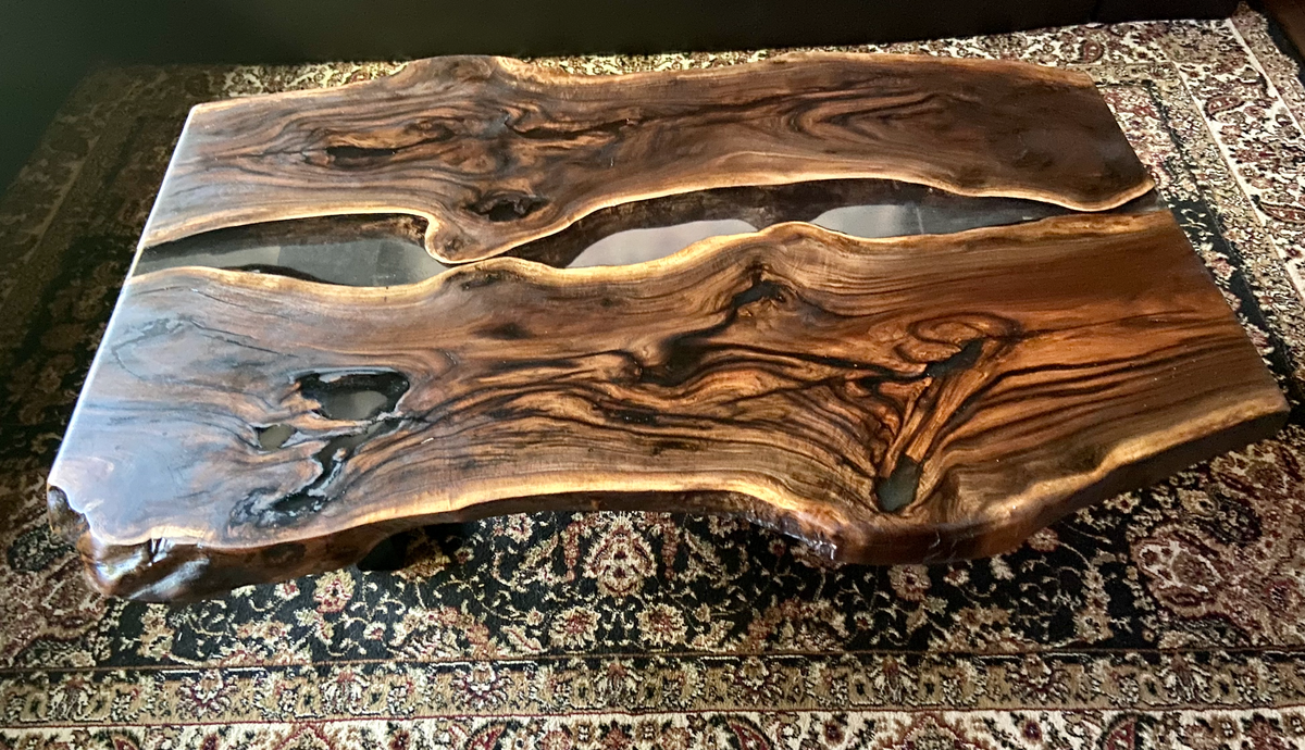 Gorgeous Aged Walnut Wood with Epoxy Part 3 (SOLD)