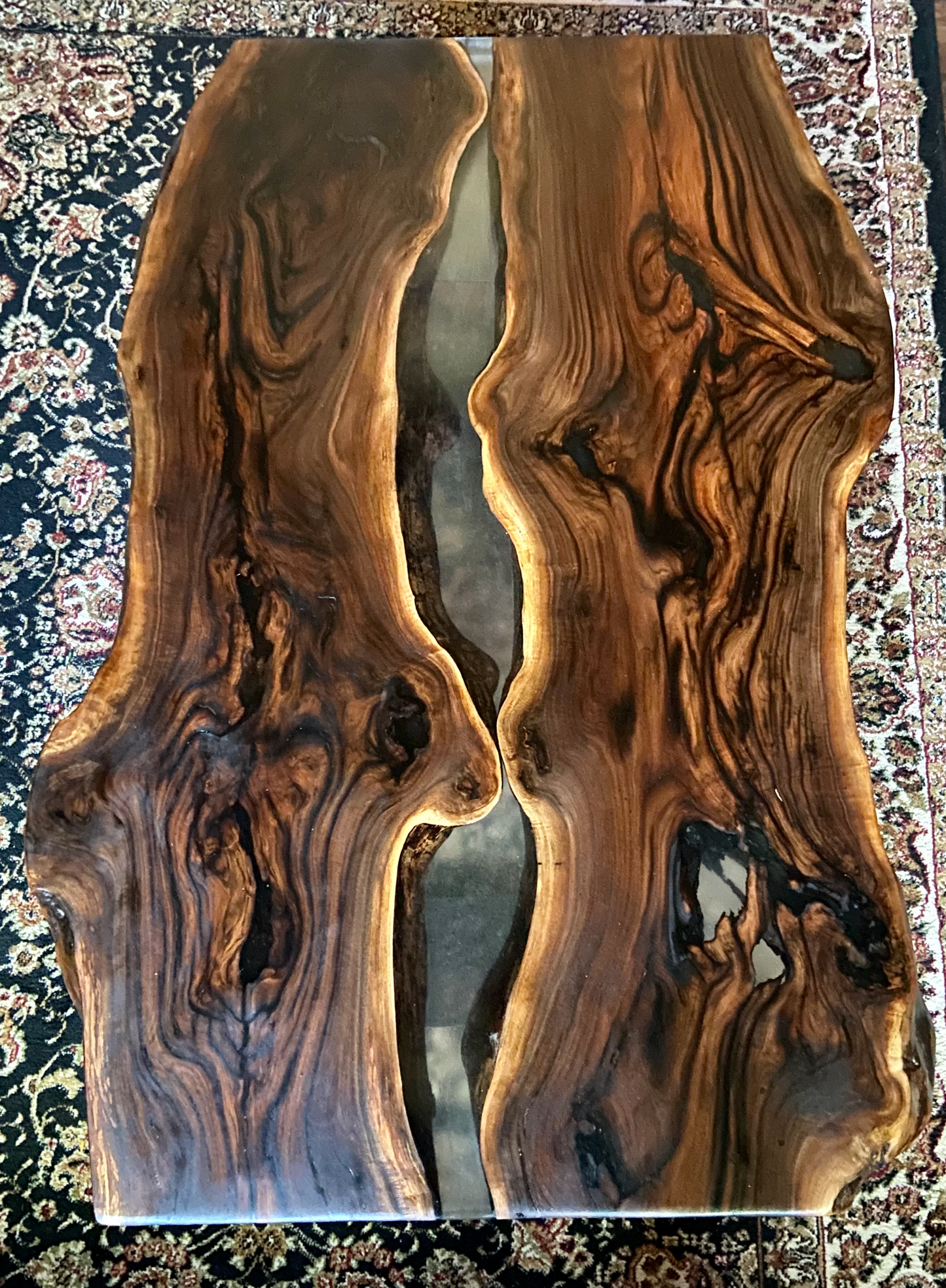 Gorgeous Aged Walnut Wood with Epoxy Part 3 (SOLD)