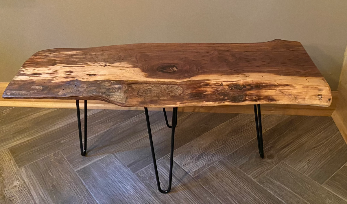 dark walnut coffee table live edge slab black walnut walnut coffee table rustic rugged table
