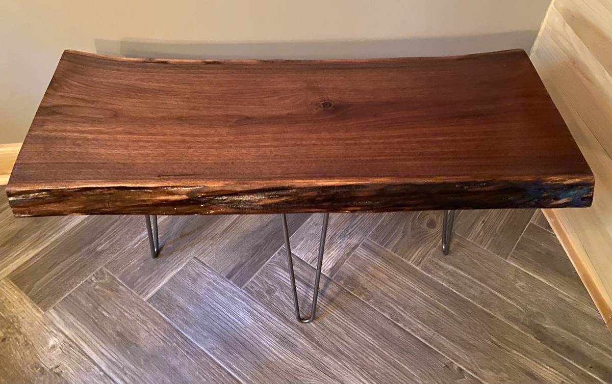 dark walnut coffee table live edge slab black walnut walnut coffee table rustic rugged table