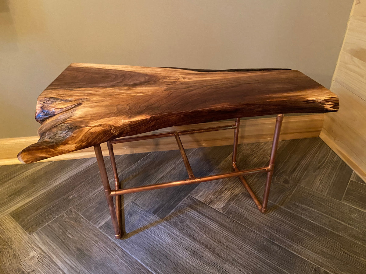 dark walnut coffee table live edge slab black walnut walnut coffee table rustic rugged table