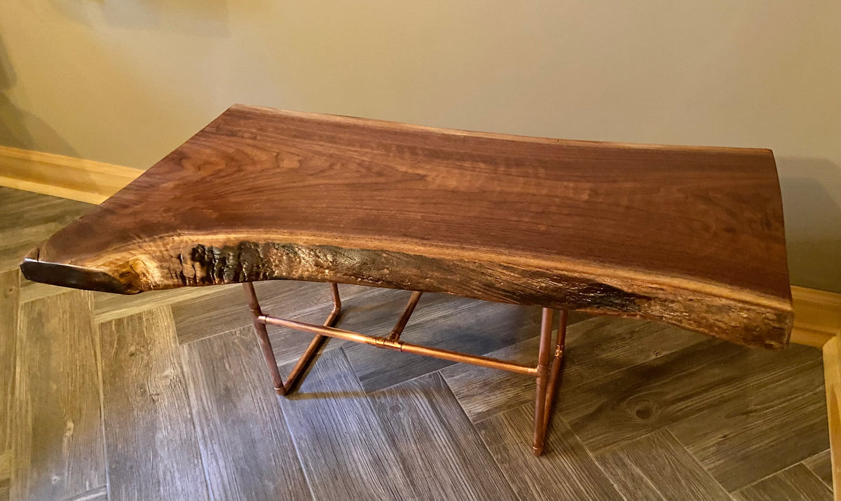 dark walnut coffee table live edge slab black walnut walnut coffee table rustic rugged table