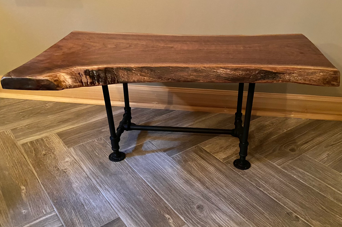 dark walnut coffee table live edge slab black walnut walnut coffee table rustic rugged table