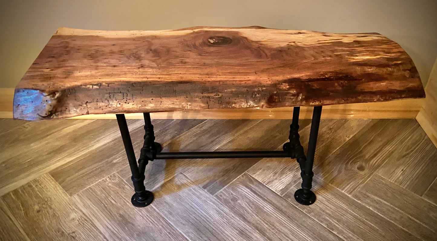 dark walnut coffee table live edge slab black walnut walnut coffee table rustic rugged table