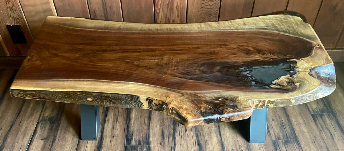 Large Walnut Coffee Table