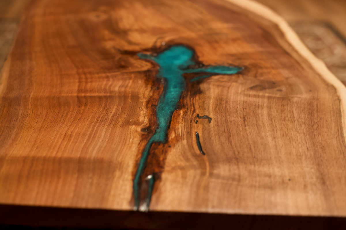 live edge walnut coffee table turquoise epoxy blue epoxy rustic coffee table rugged table unique coffee table