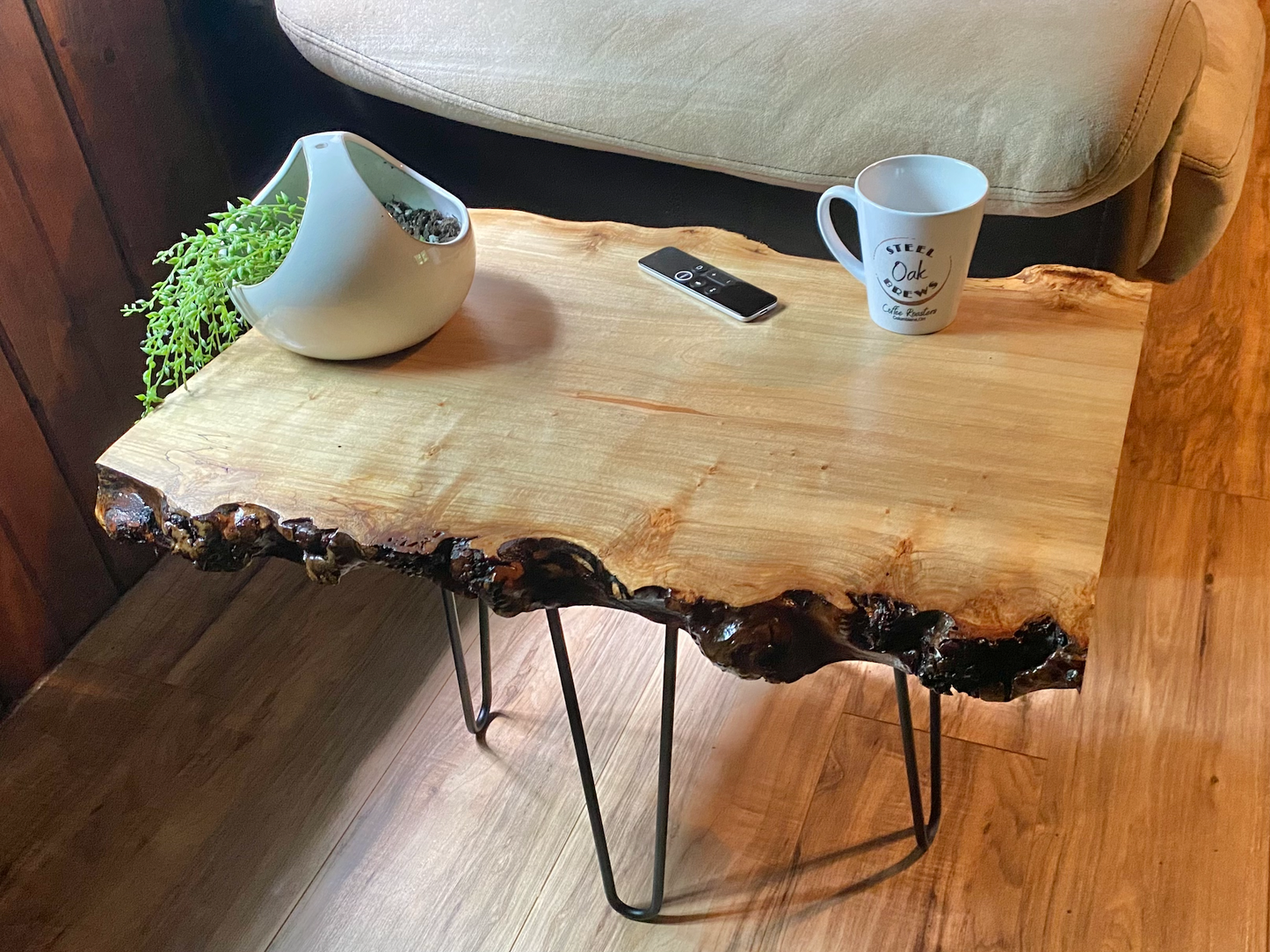 live edge spalted maple wood slab custom woodmaking woodworking coffee table live edge coffee table rustic rugged table
