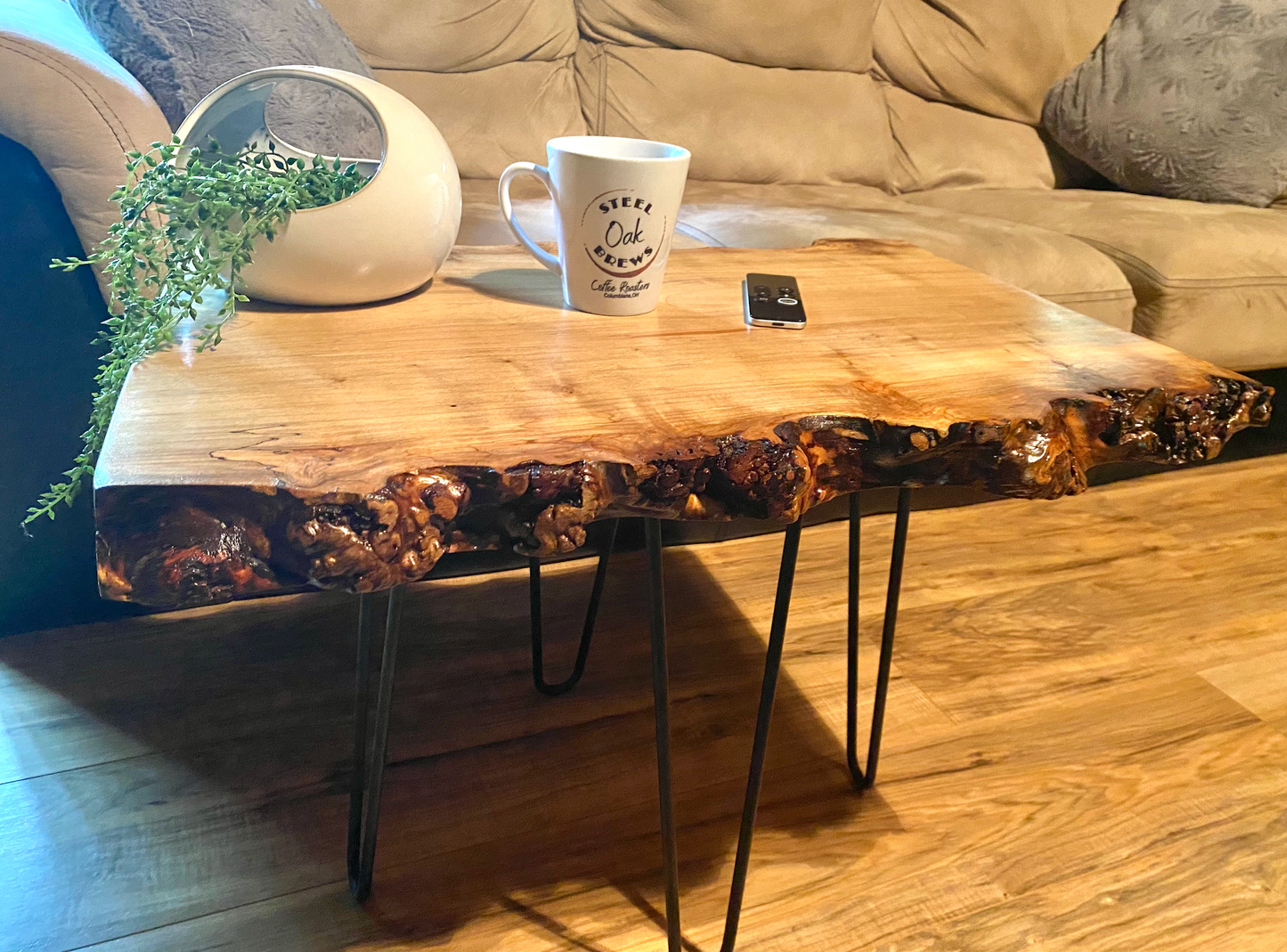 live edge spalted maple wood slab custom woodmaking woodworking coffee table live edge coffee table rustic rugged table