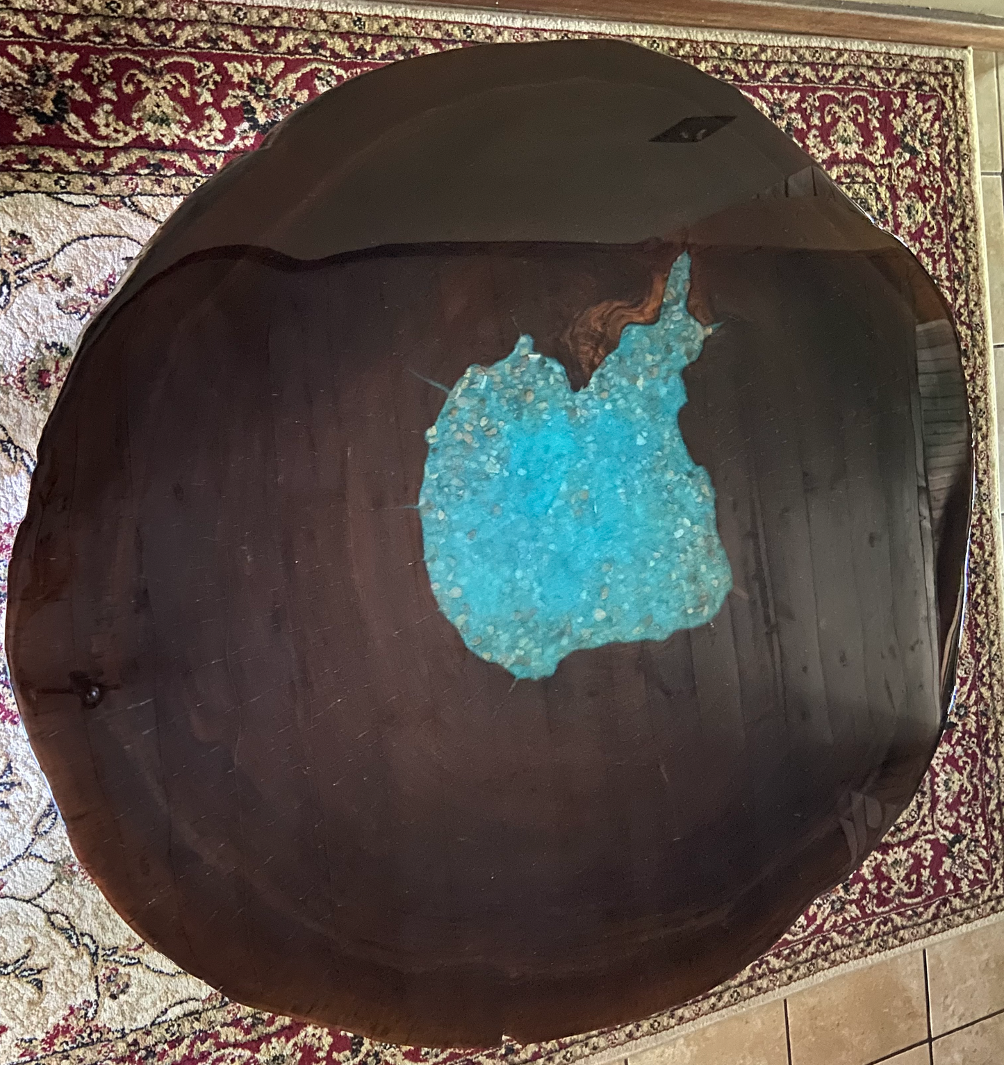 Walnut Wafer Table (SOLD)