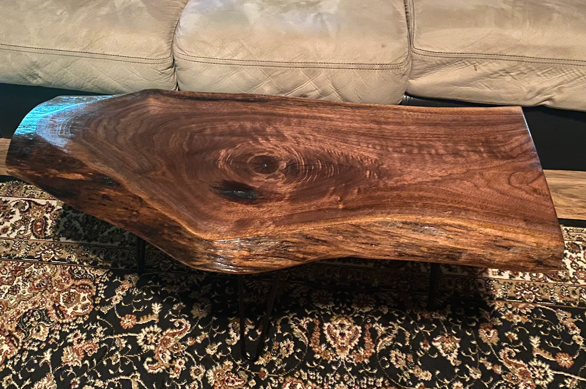dark walnut coffee table live edge slab black walnut walnut coffee table rustic rugged table
