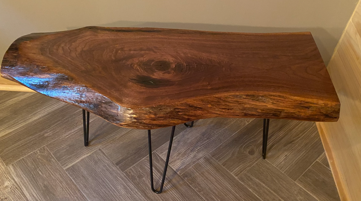 dark walnut coffee table live edge slab black walnut walnut coffee table rustic rugged table