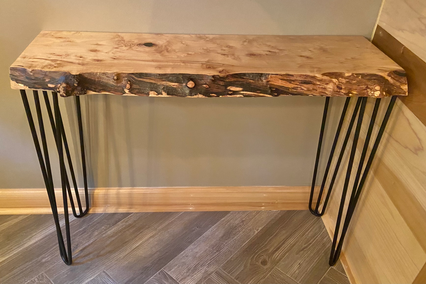 Spalted Maple Console Table and End Table Set (SOLD)