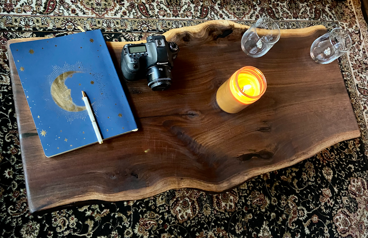 Rustic Live Edge Walnut Coffee Table, Live Edge Walnut Wood Coffee Table, Natural Edge Black Walnut Coffee Table, Rustic Coffee Table