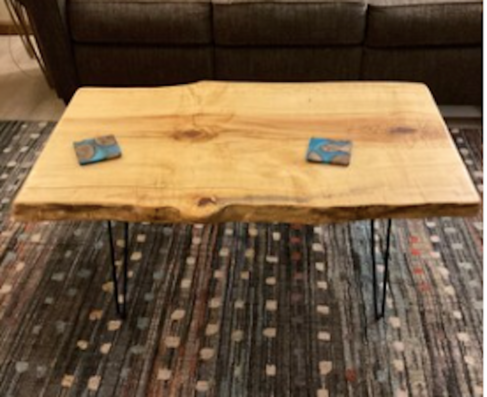 Flaming Box Elder Coffee Table and End Table Set