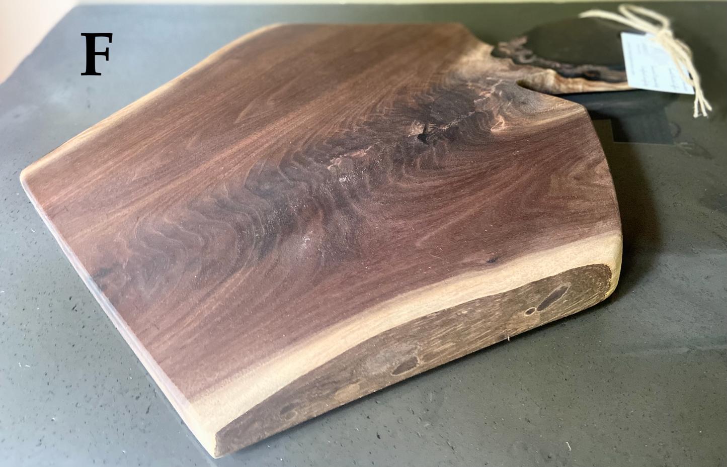 BORDEAUX - Live Edge Charcuterie Boards, Live Edge Serving Boards with Handles, Cheese Boards
