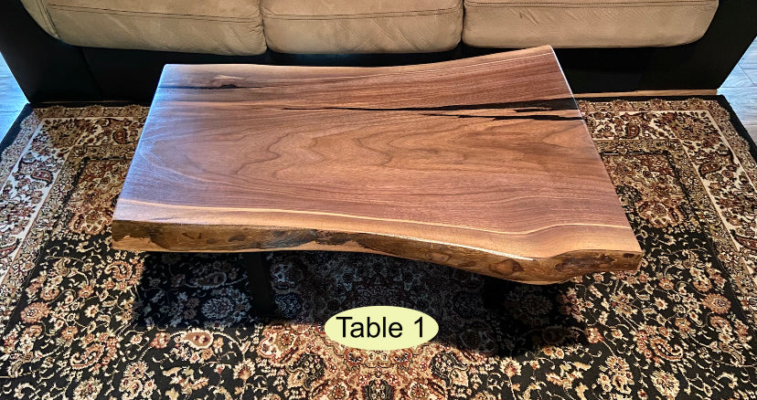 Live Edge Walnut Table Bundle (SOLD)
