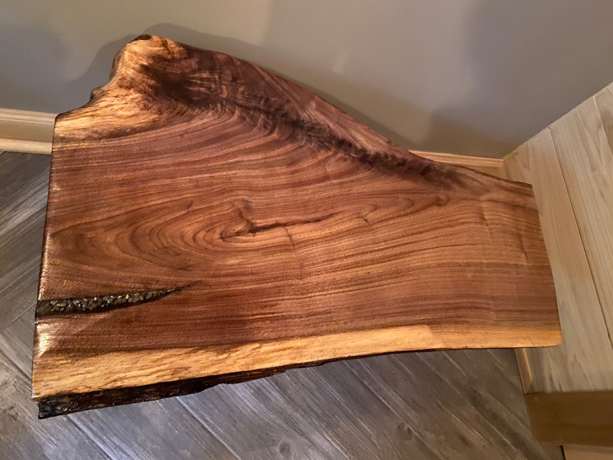 dark walnut coffee table live edge slab black walnut walnut coffee table rustic rugged table