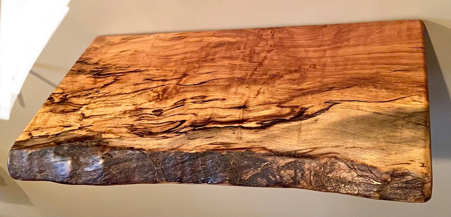 Spalted Sycamore Floating Shelves