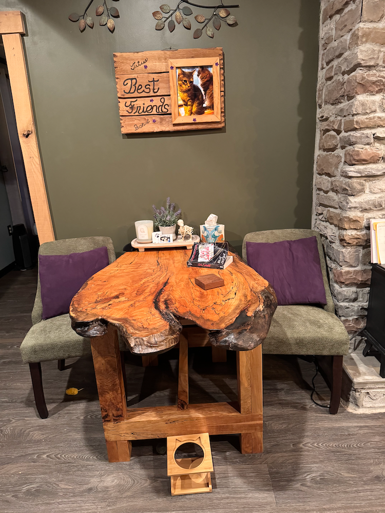 Three Sided Live Edge Maple Dining Table