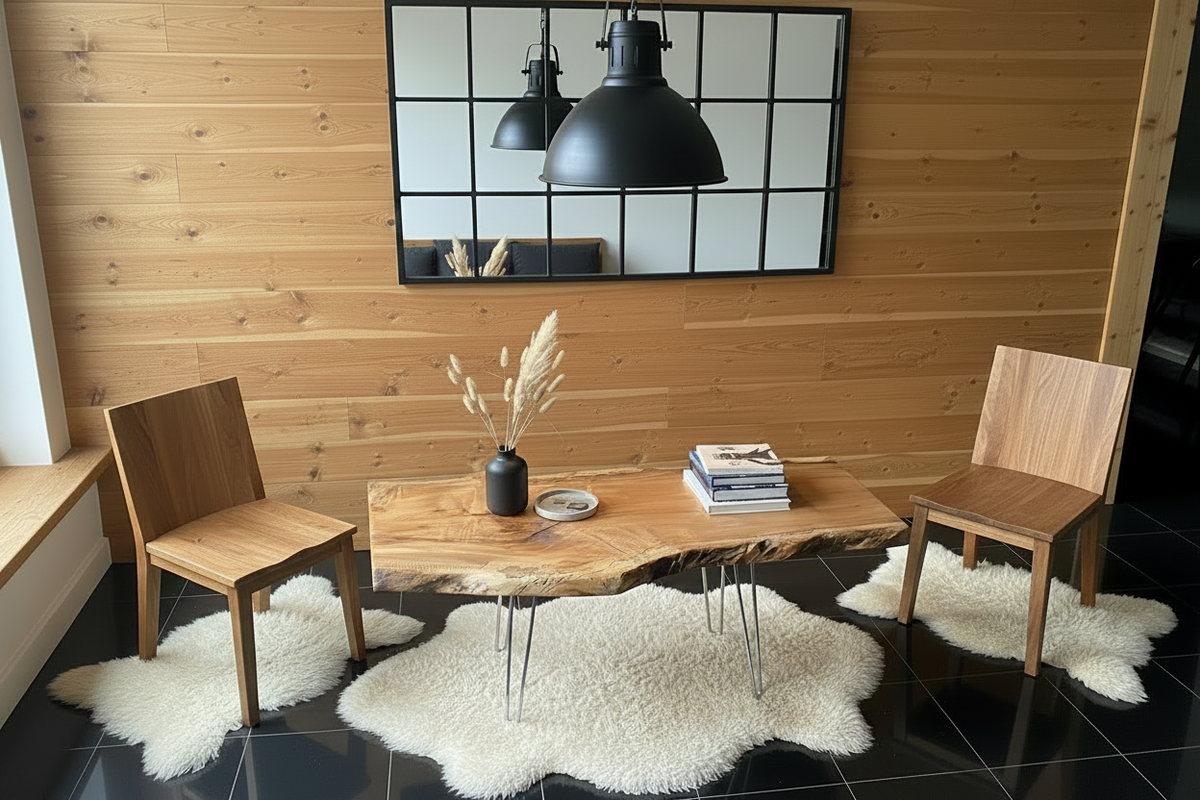 Live Edge Maple Coffee Table | Customizable Spalted Ambrosia Wood