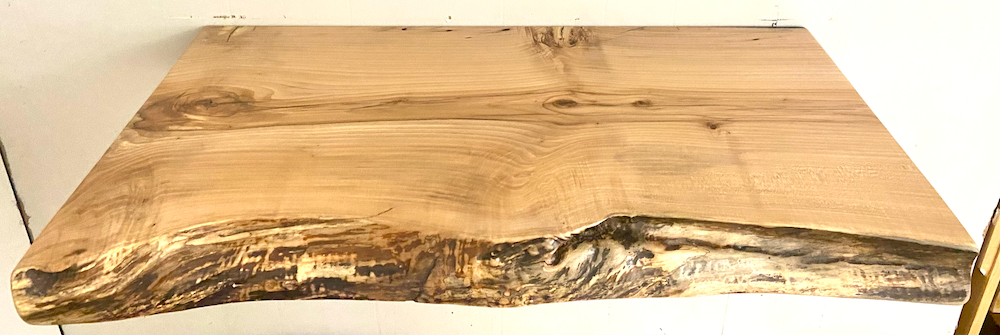 Live Edge Maple Vanity Top & Round Shelves