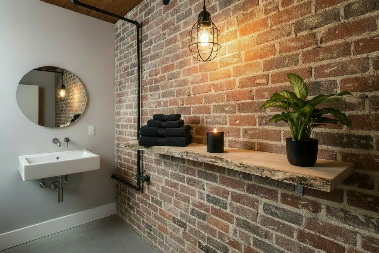Modern Live Edge Maple Floating Display Wall Shelf Ledge