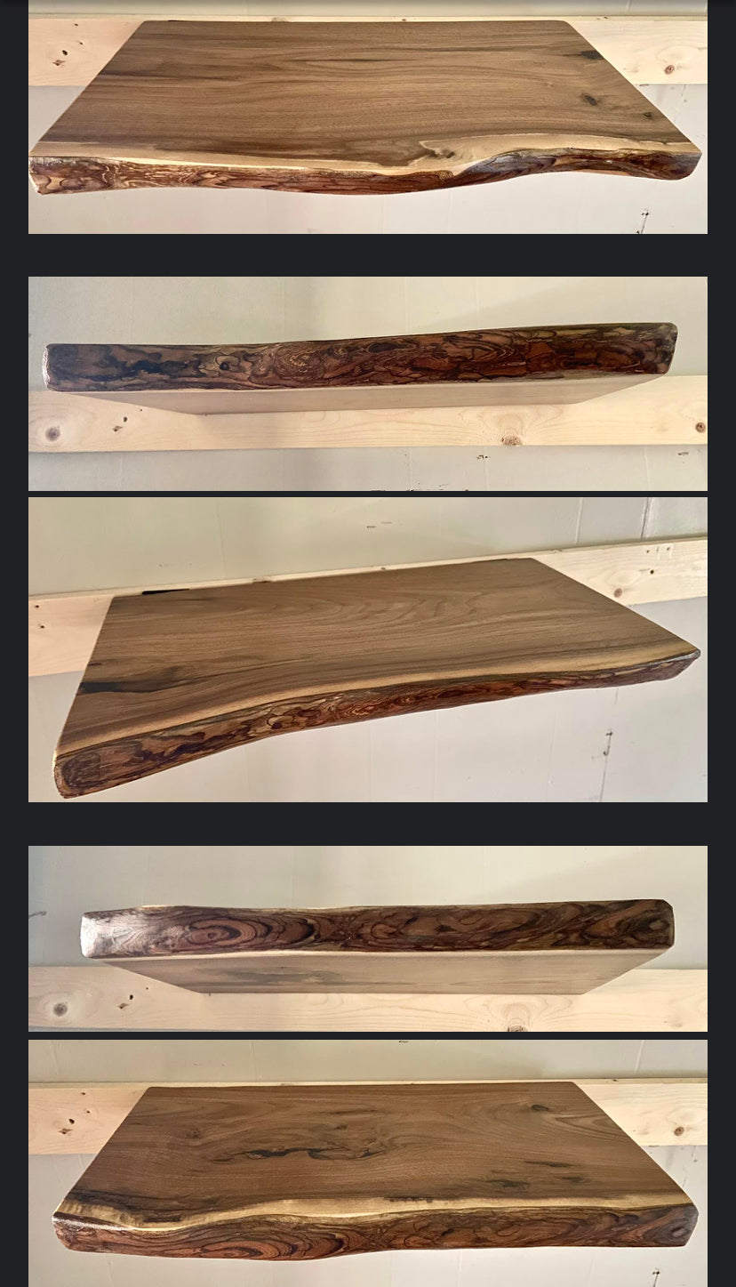 Black Walnut Floating Shelves (SOLD)