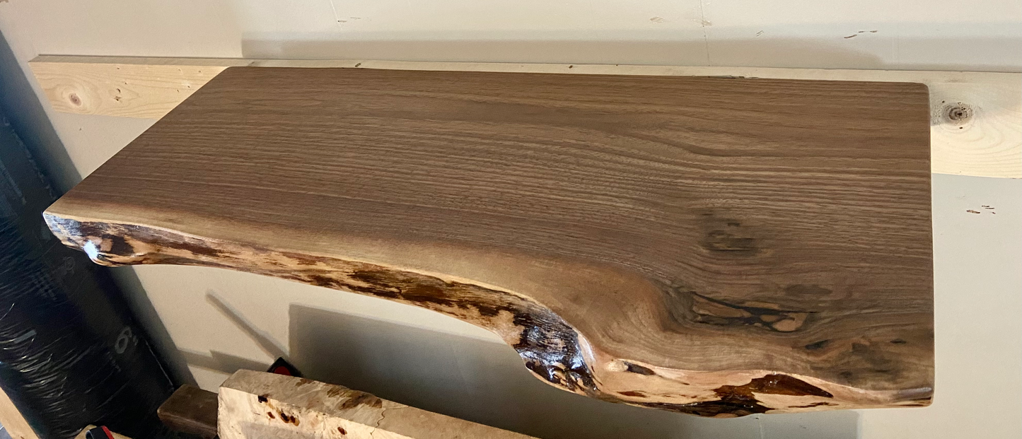 Black Walnut Floating Shelves (SOLD)