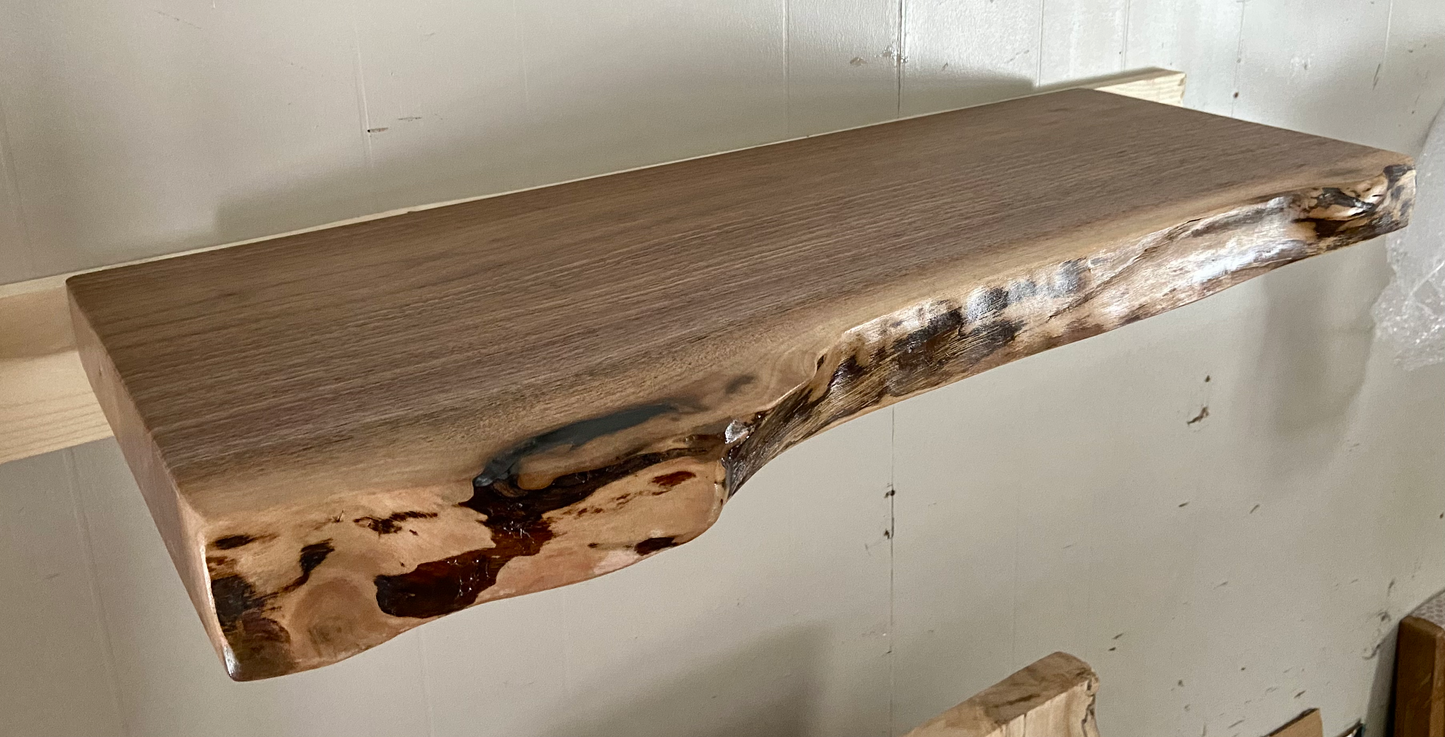 Black Walnut Floating Shelves (SOLD)