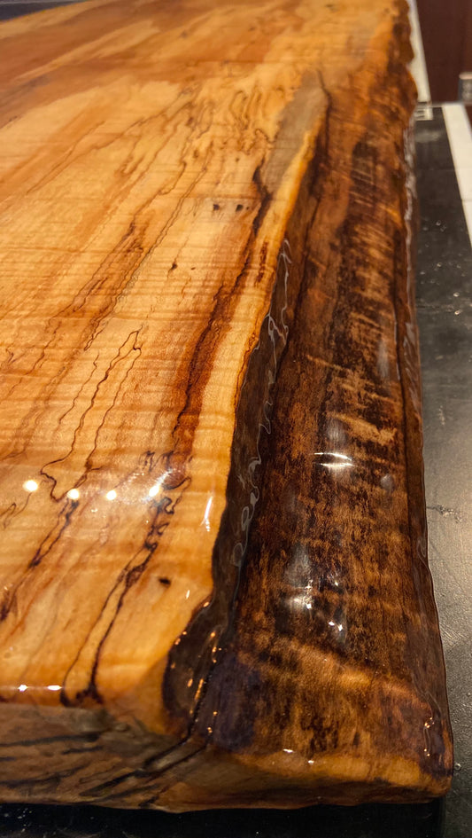 Epoxy Pour Spalted Maple Desktop & End Table (SOLD)